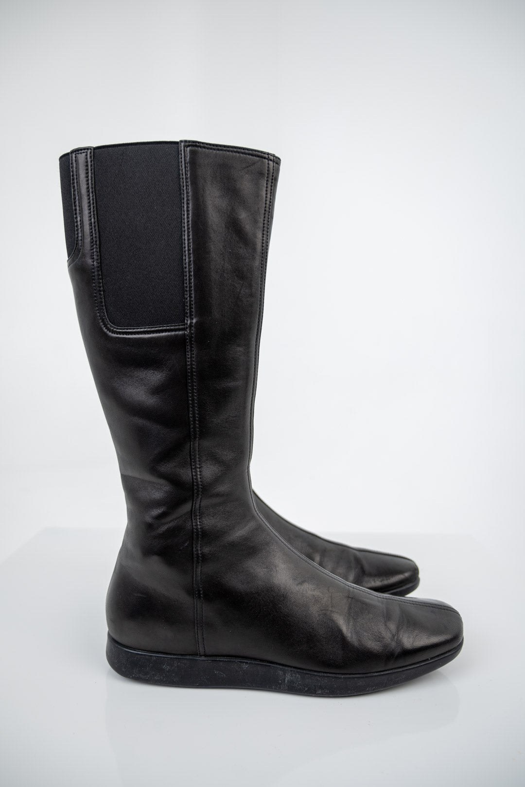Prada Leather Stretch Boots (41)