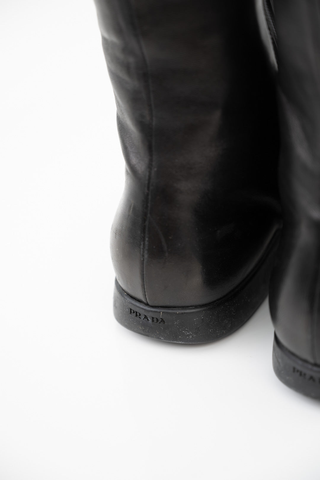 Prada Leather Stretch Boots (41)