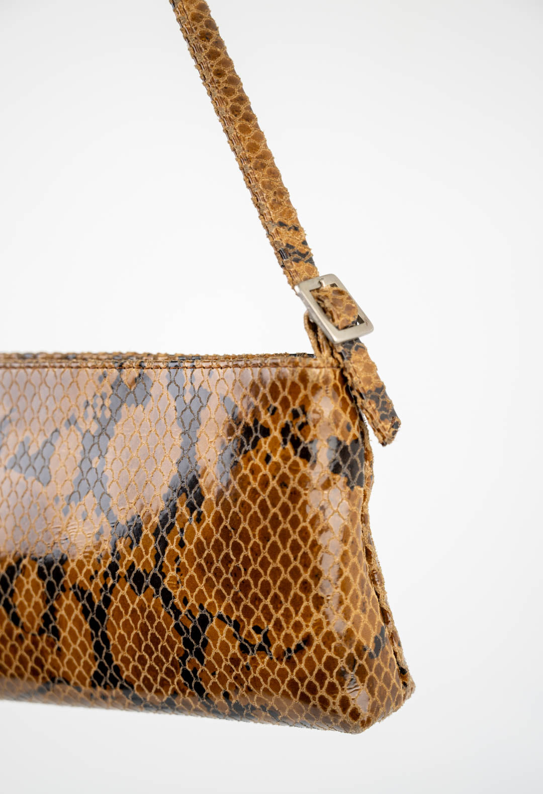 Leather Serpentine Purse