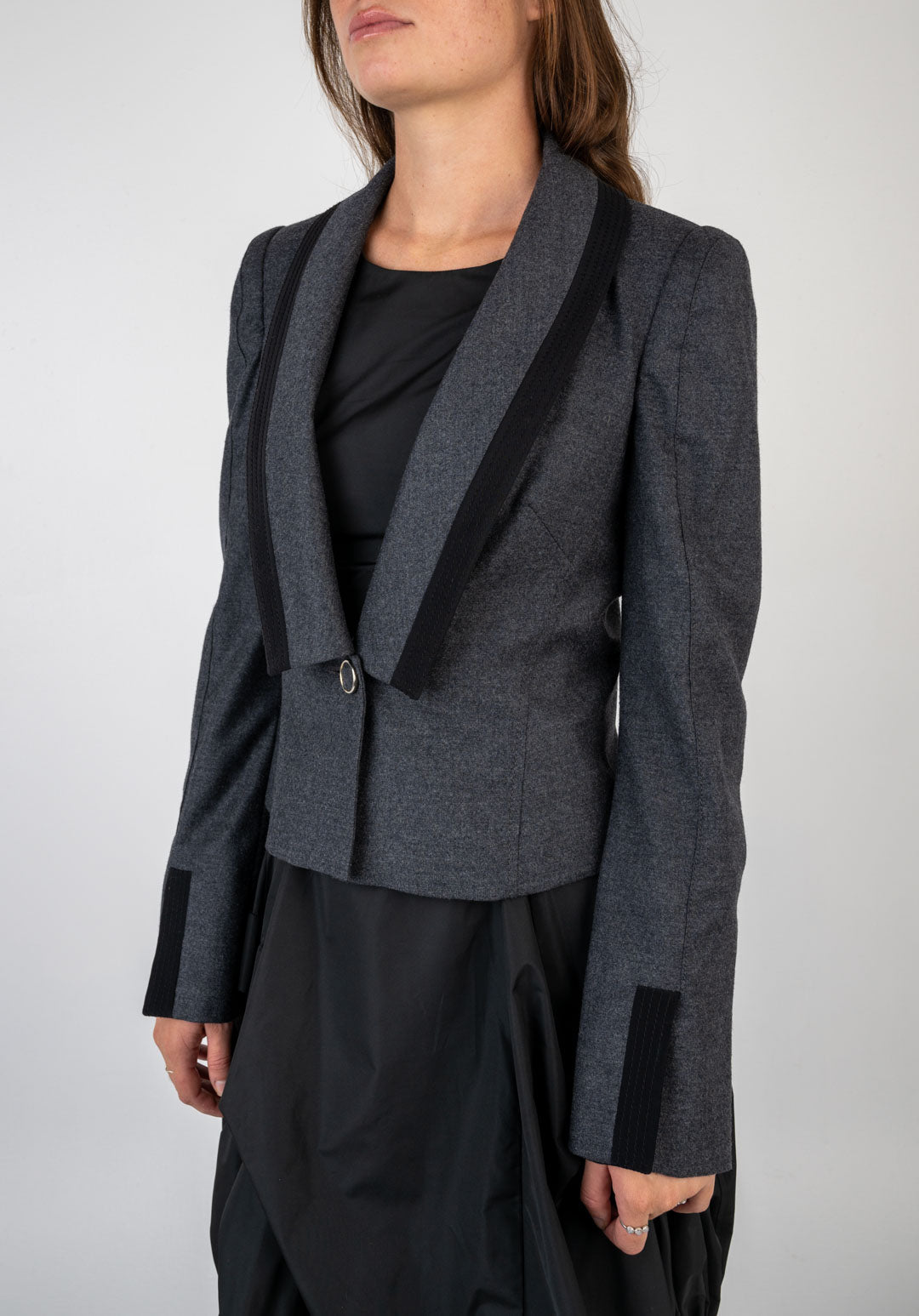 Mugler Graphite Wool Blazer