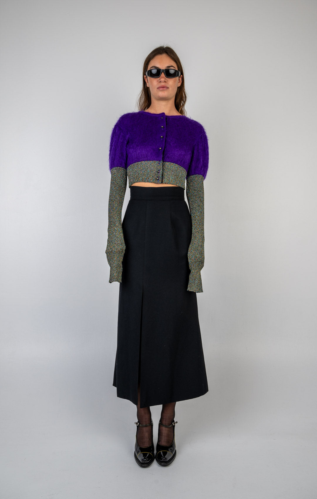 Ozbek Mohair Glitter Cardigan