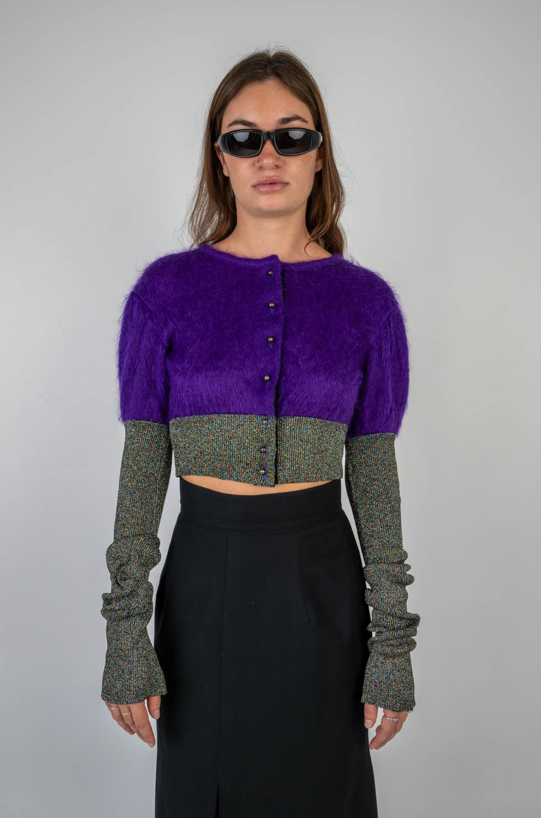 Ozbek Mohair Glitter Cardigan