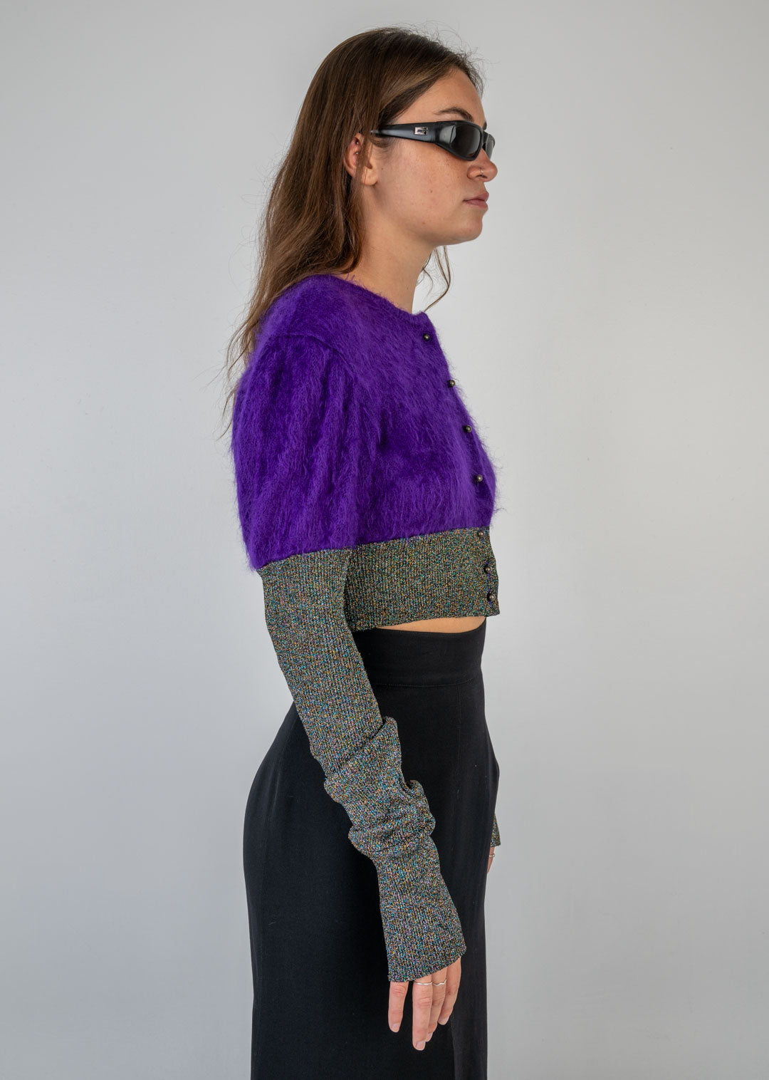 Ozbek Mohair Glitter Cardigan