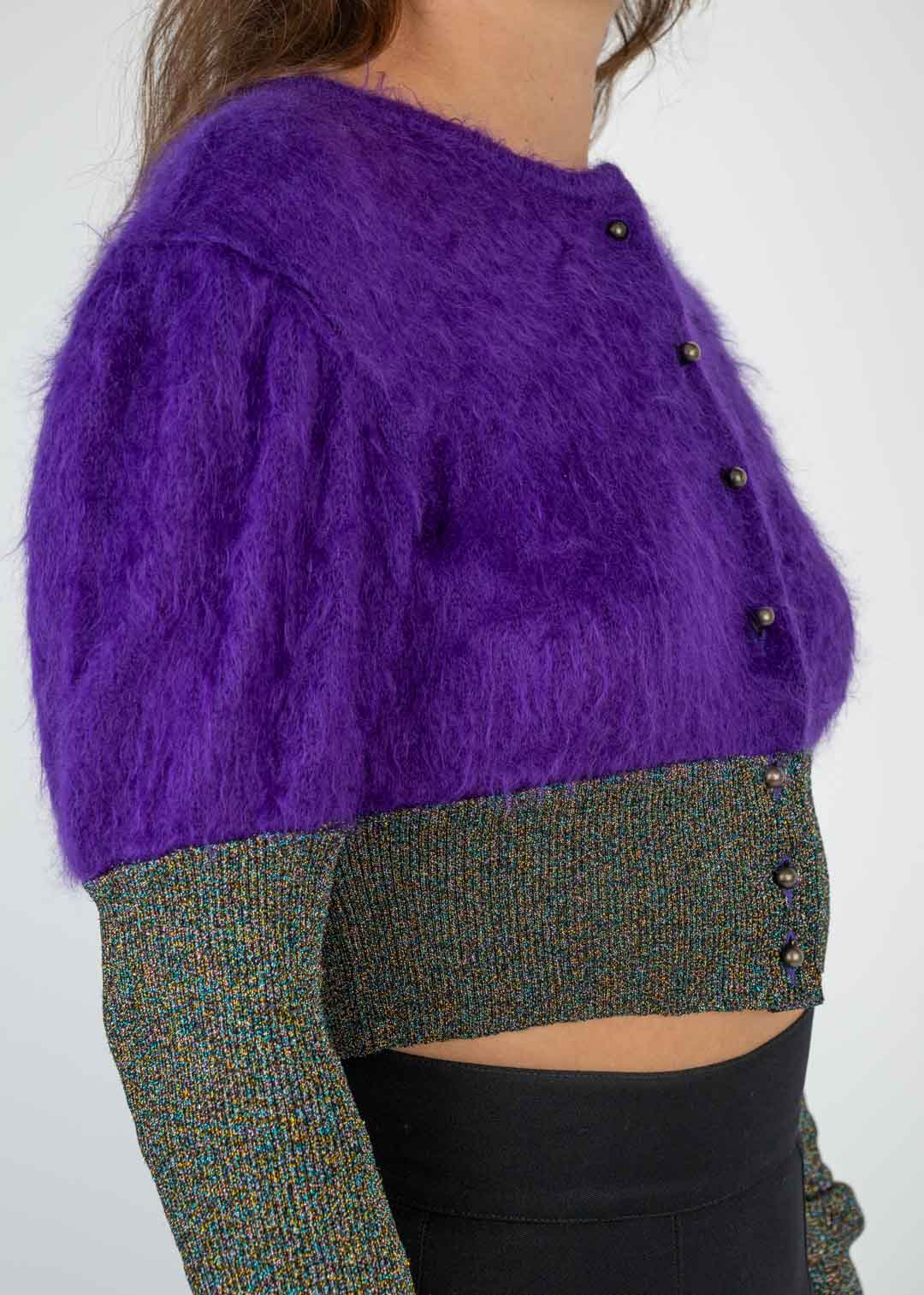 Ozbek Mohair Glitter Cardigan