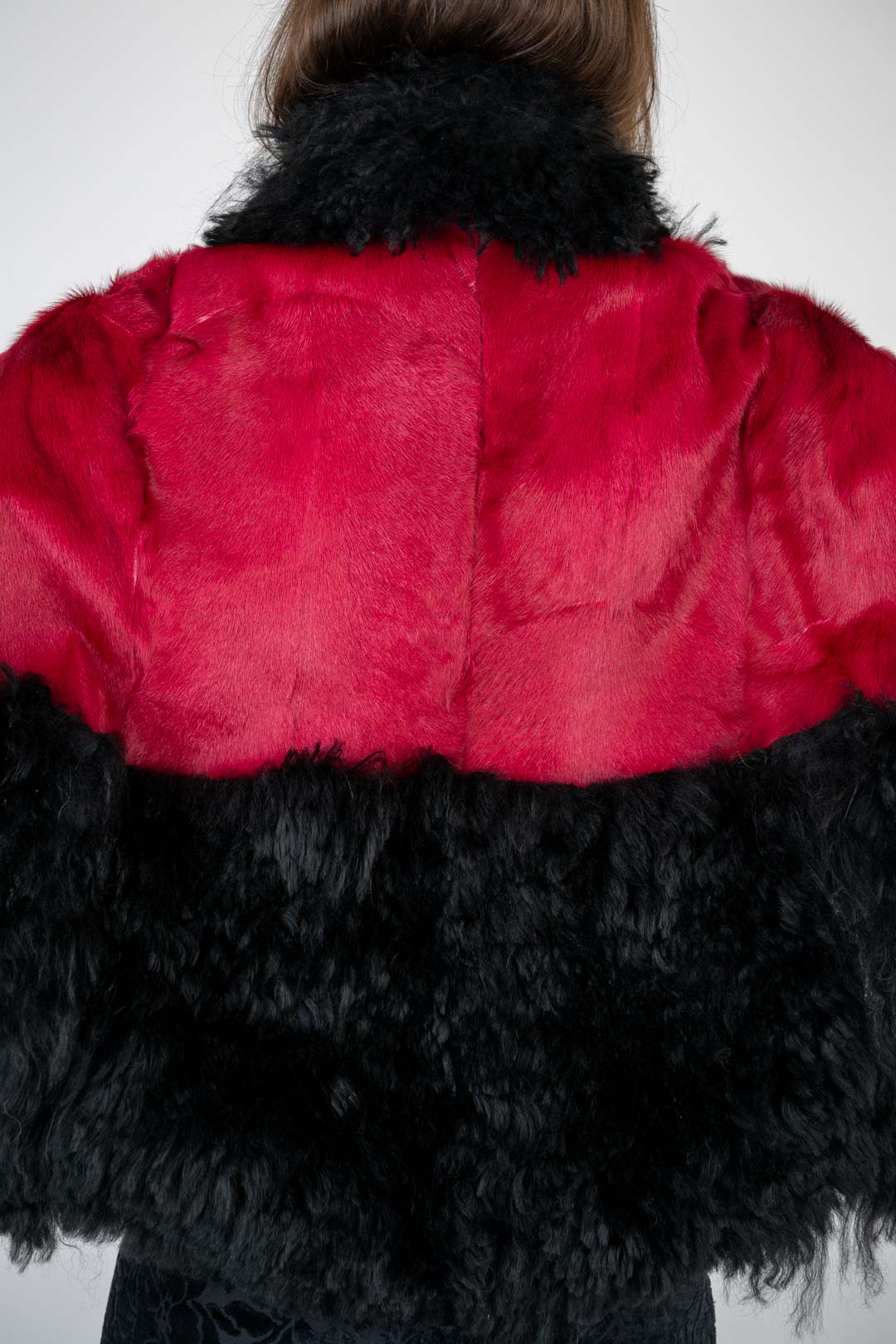 Raspberry Pony Hair Cape