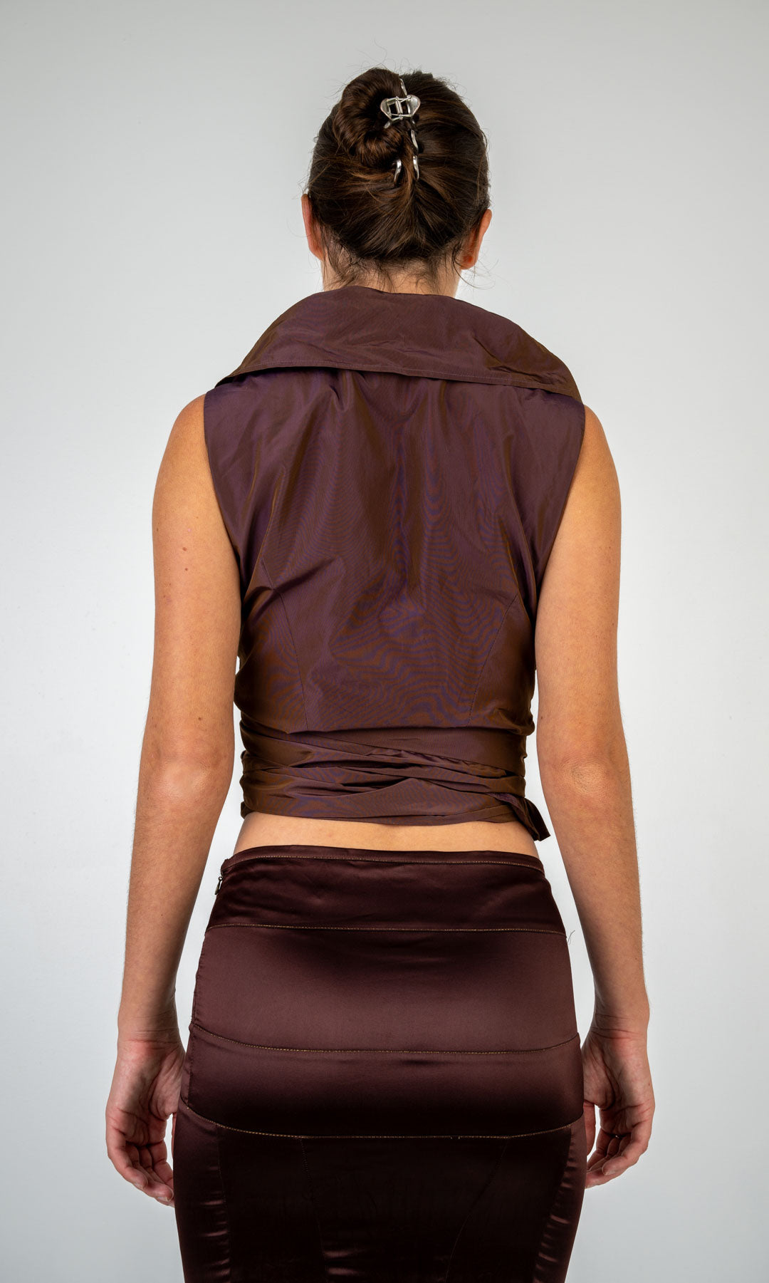 Anja Gockel Plum Wrap Top