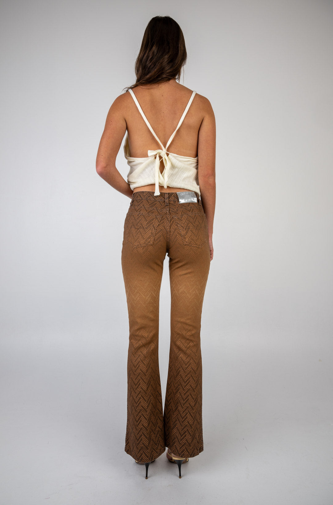 Blumarine Amber Chevron Pants