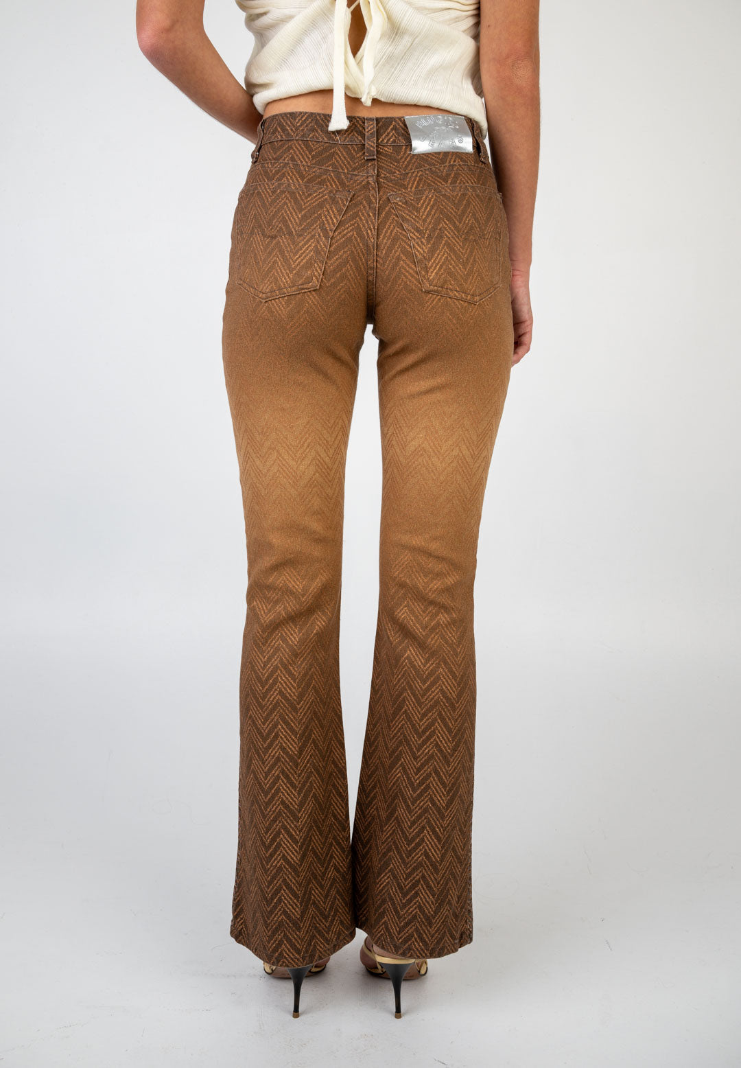 Blumarine Amber Chevron Pants