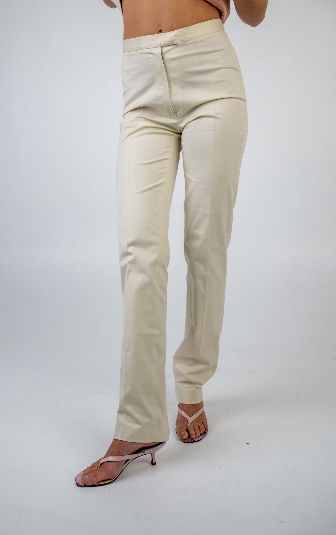 Blumarine Ecru Trousers