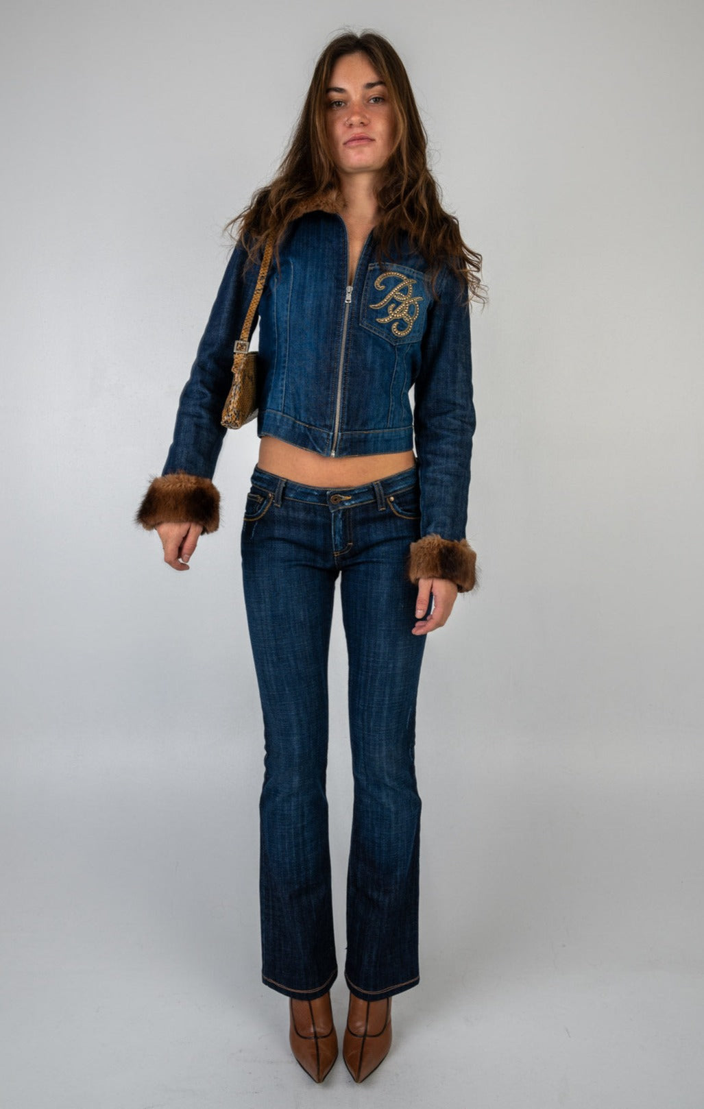 Blumarine Mink Denim Set