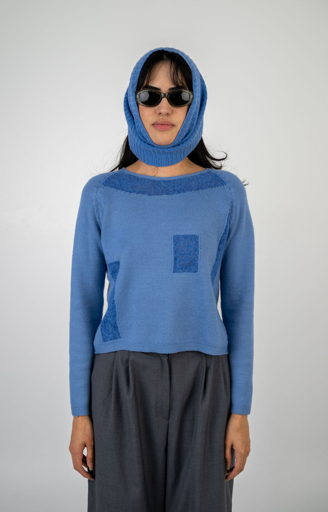 Mara Carol Cornflower Cowl Knit