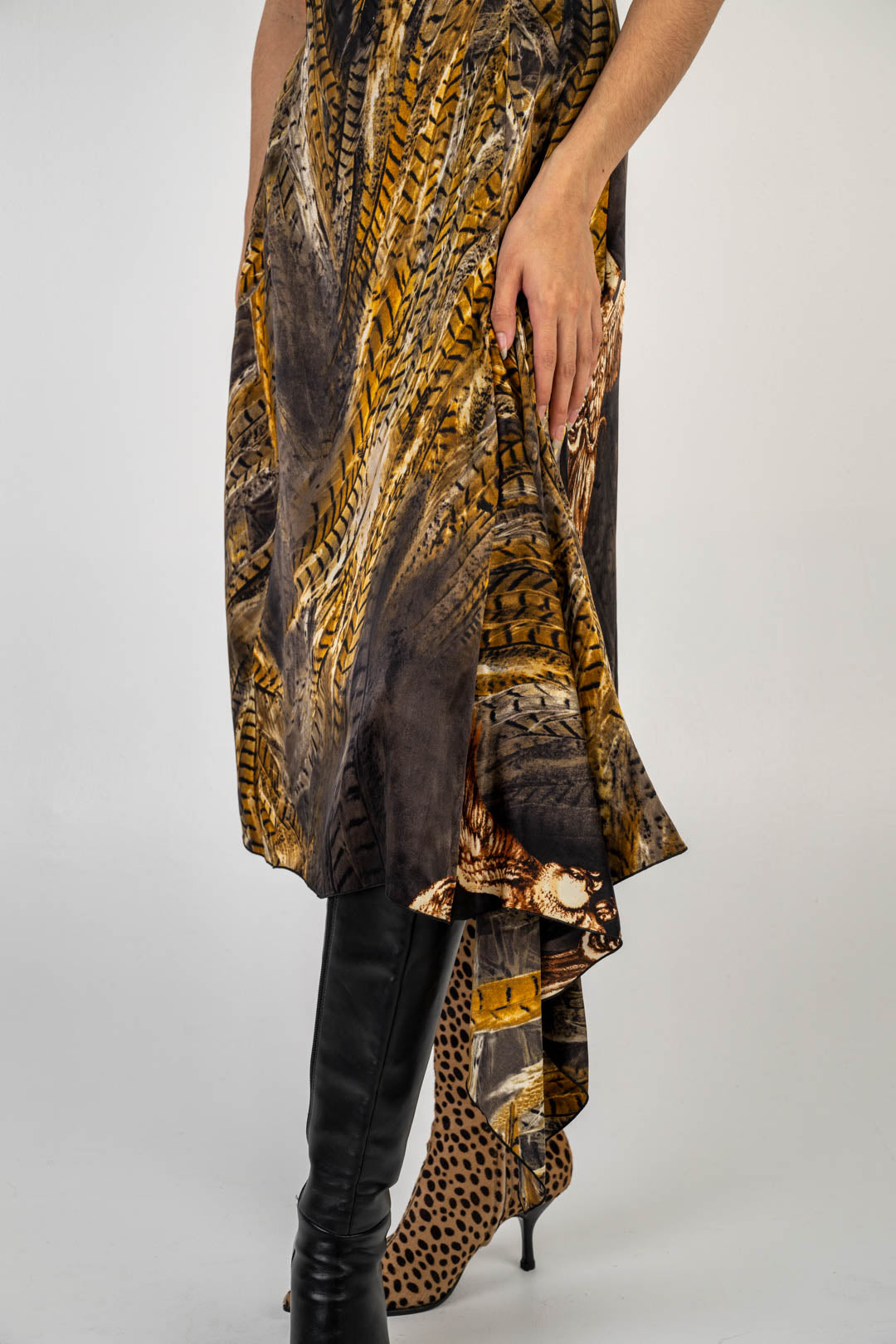 Cristina Effe Silk Feather Dress