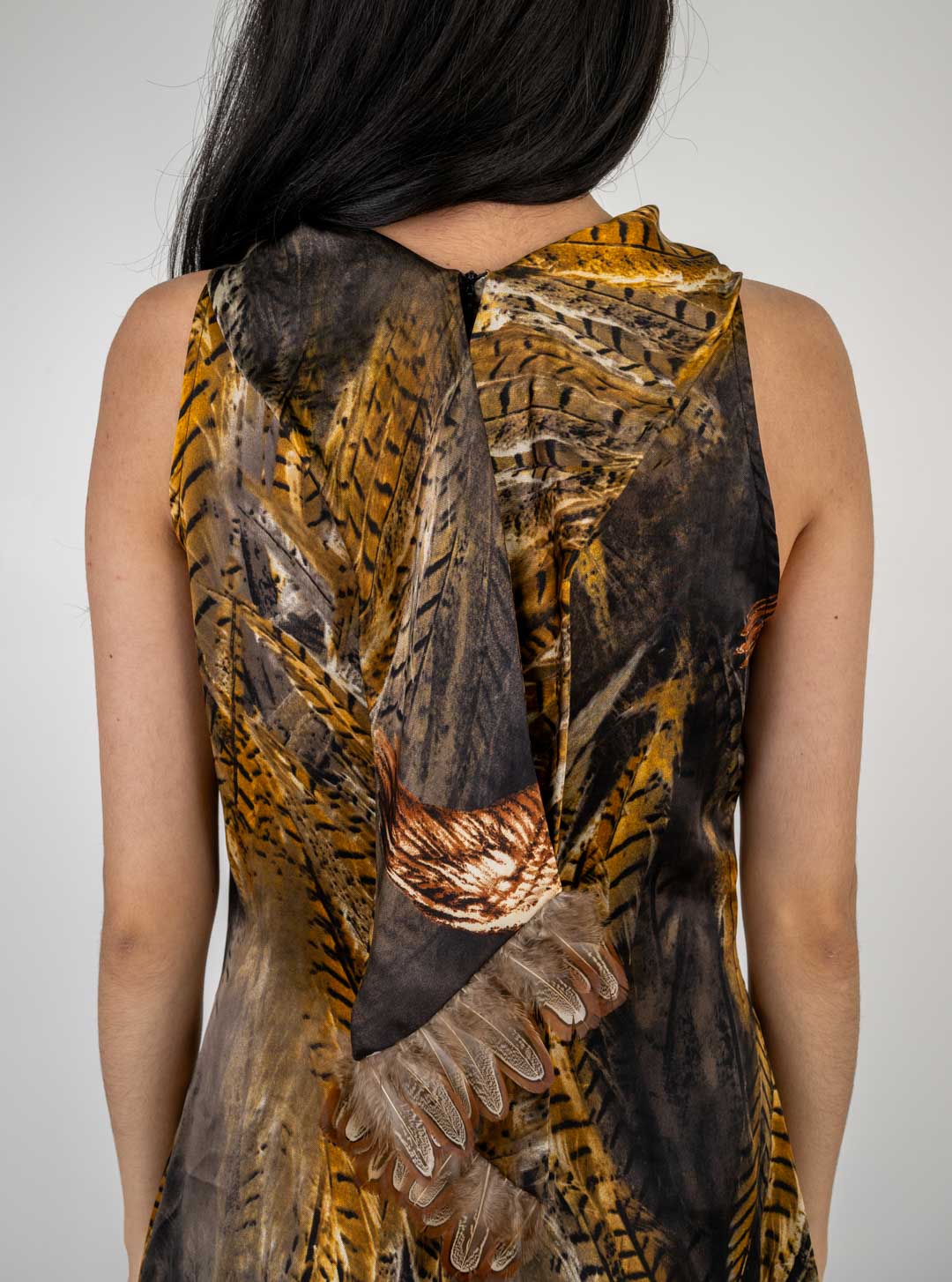 Cristina Effe Silk Feather Dress