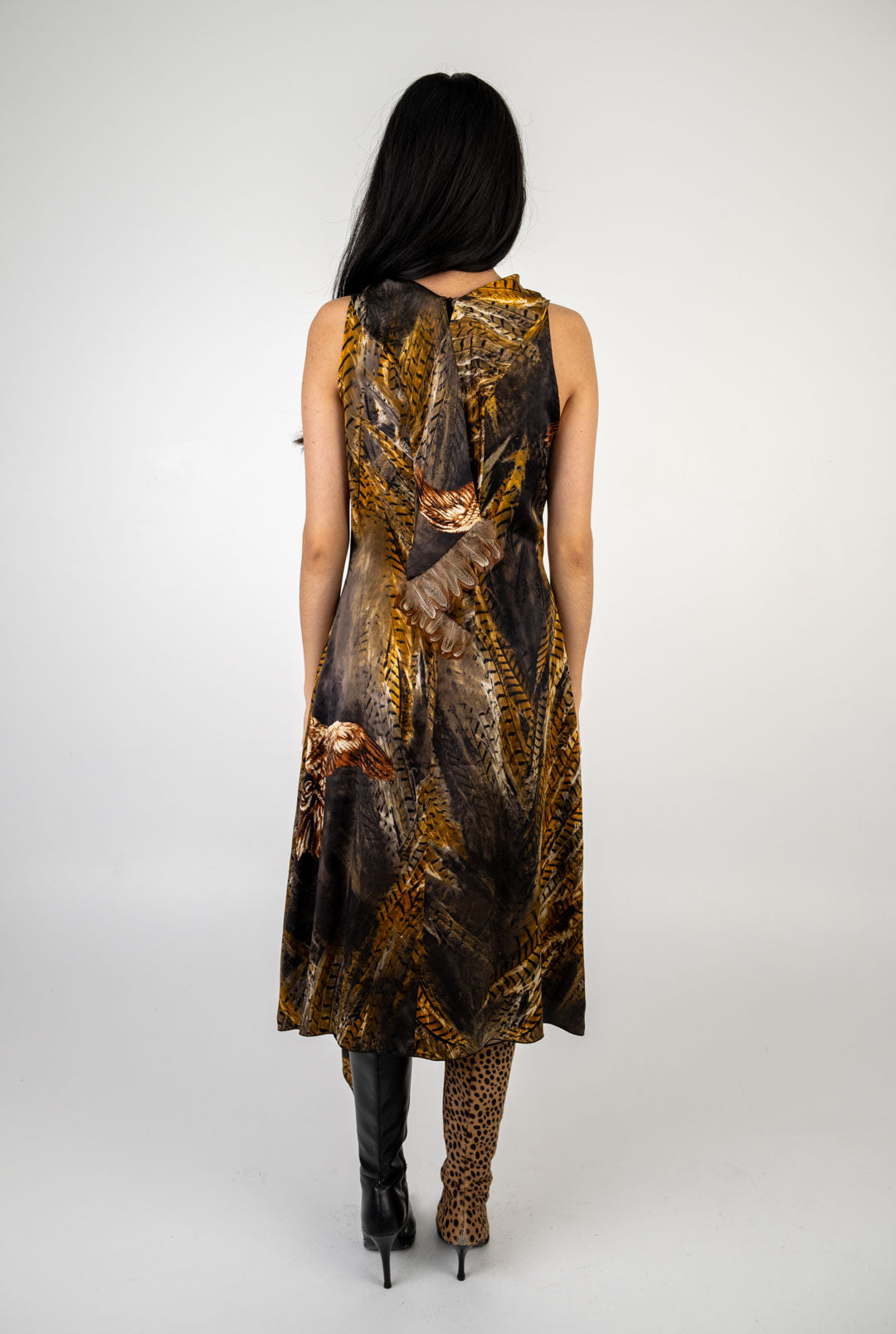Cristina Effe Silk Feather Dress