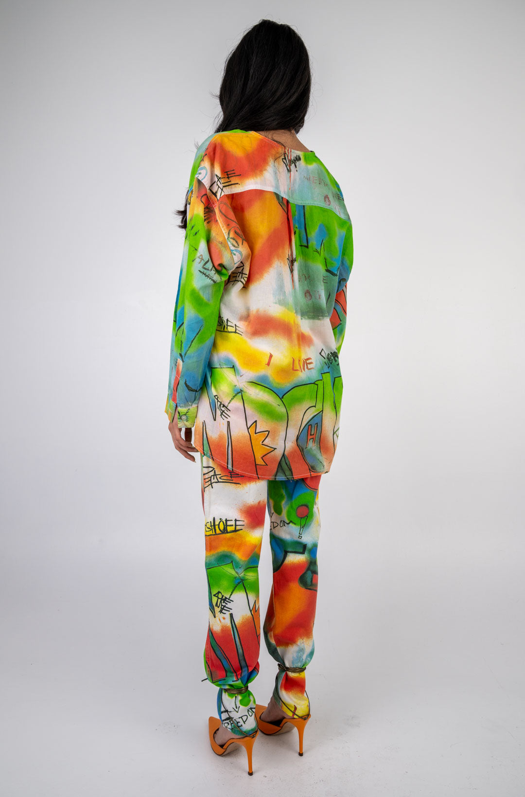 1990s Moschino Graffiti Set
