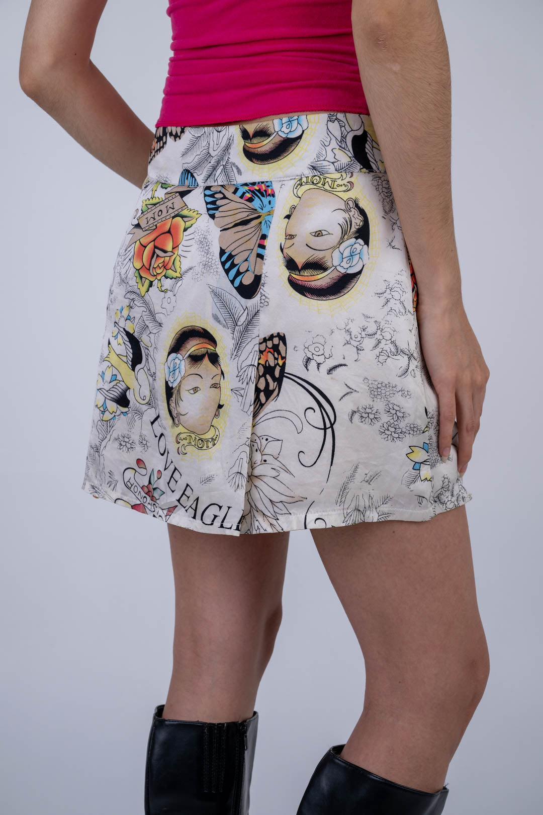 Jeff Gallano Silk Tattoo Skirt