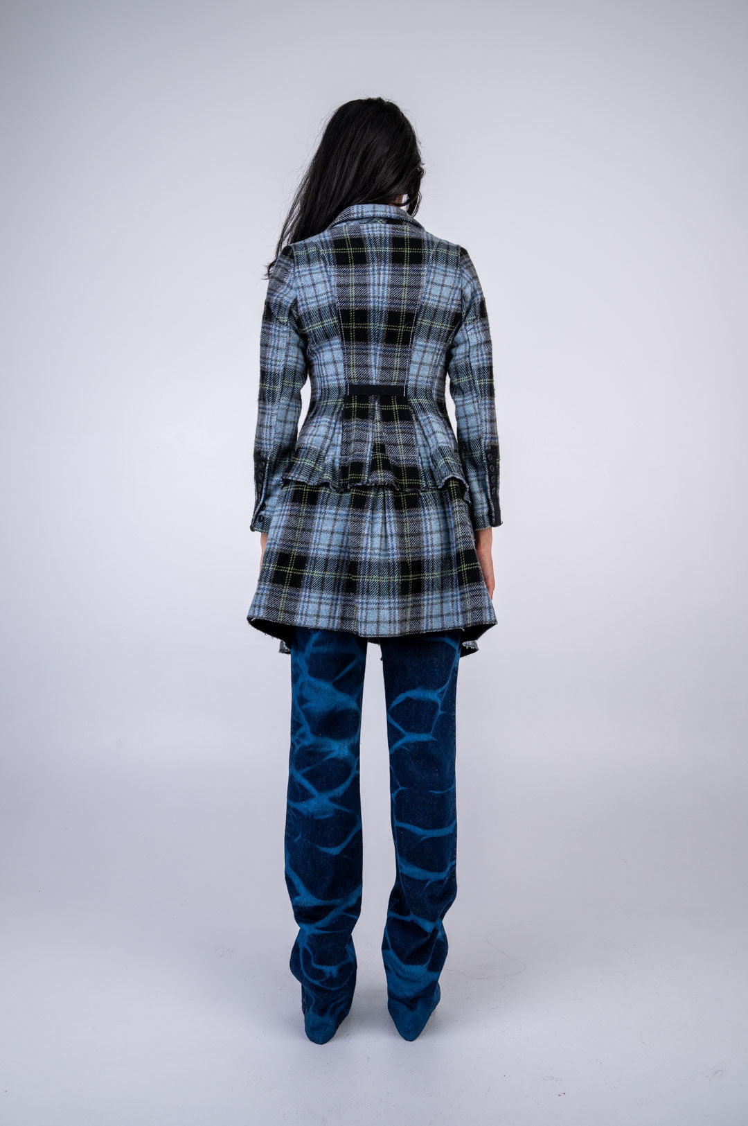 Marithé + François Girbaud Plaid Coat