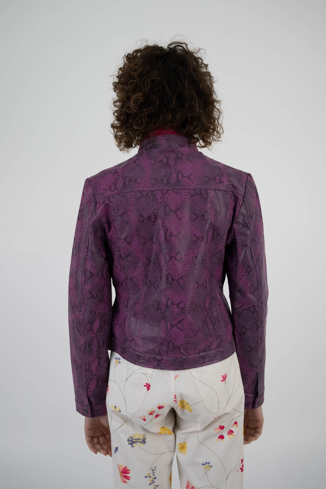 Iris Serpent Leather Jacket