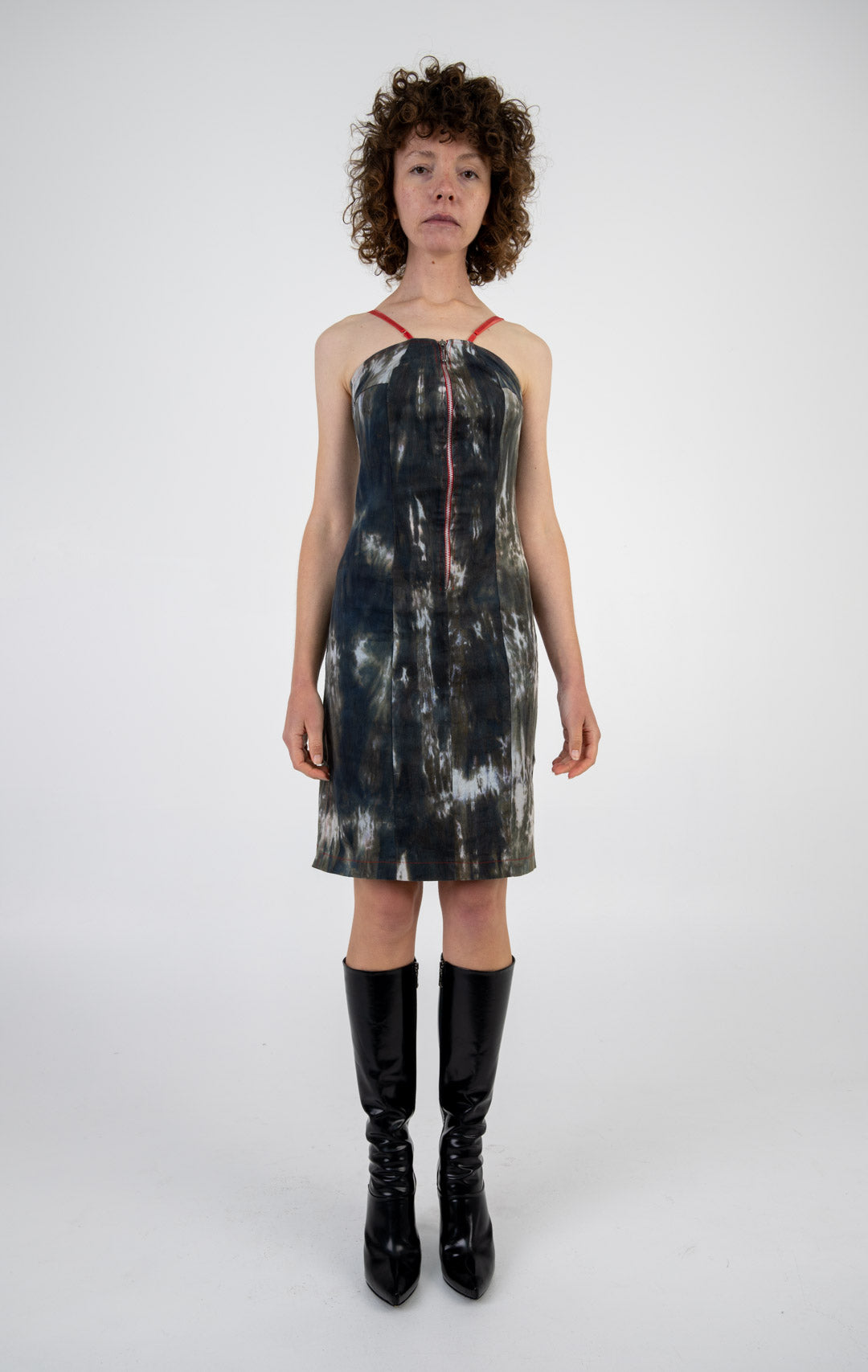 Storm Dye Zip Dress