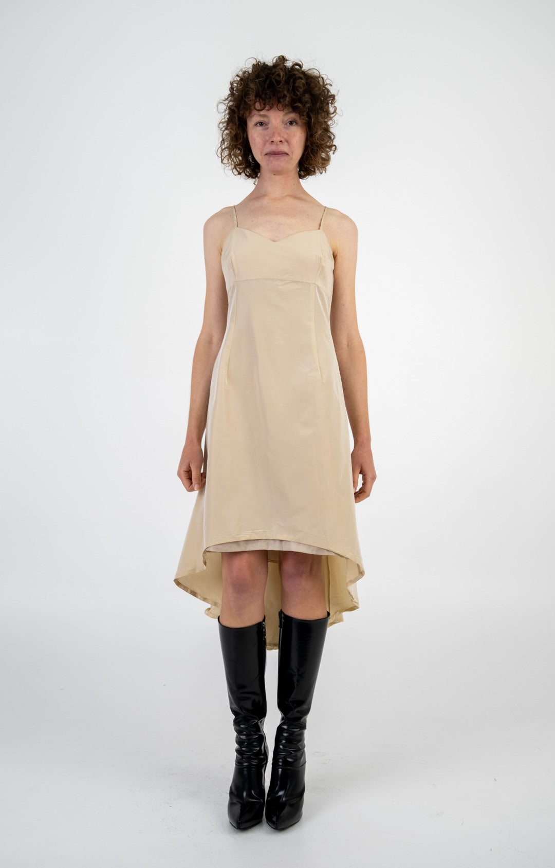 Café au Lait Hi-Lo Dress