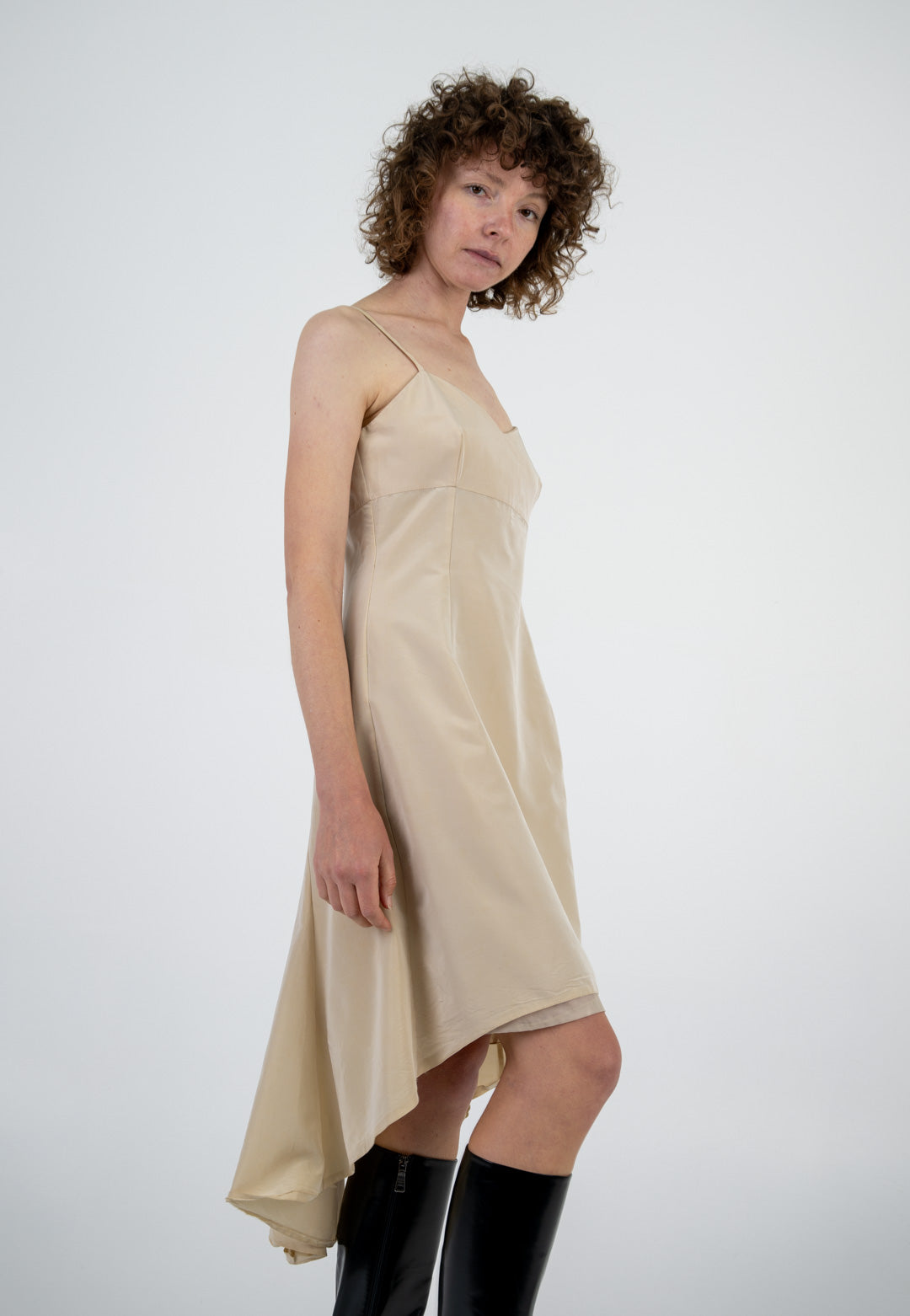 Café au Lait Hi-Lo Dress