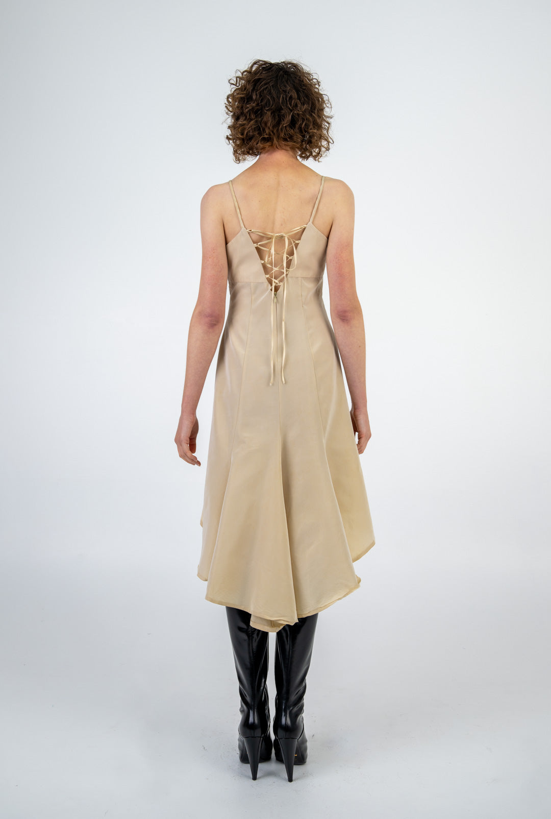 Café au Lait Hi-Lo Dress