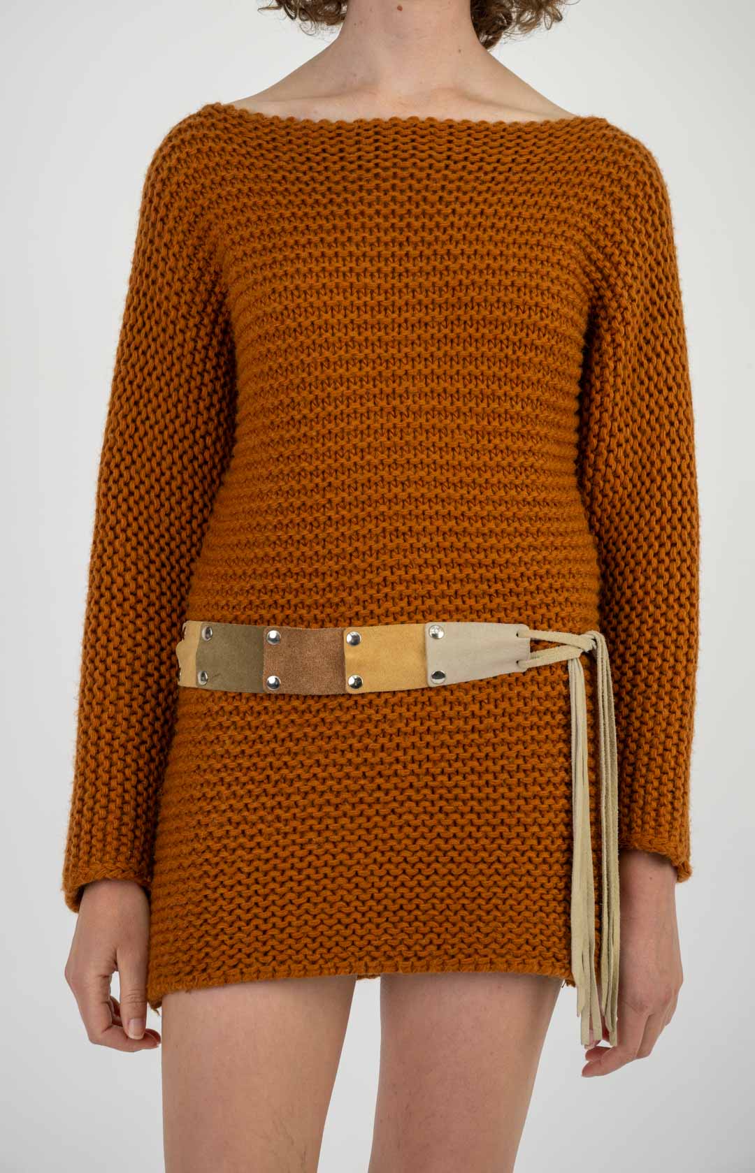 Suede Sample Tie Belt