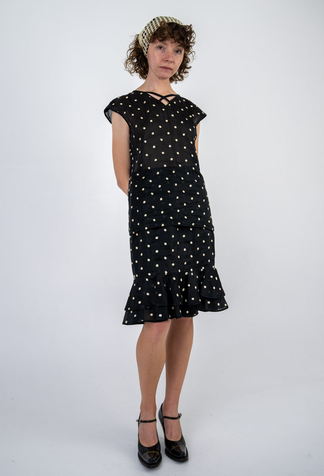 Valentino Polka Dot Silk Set