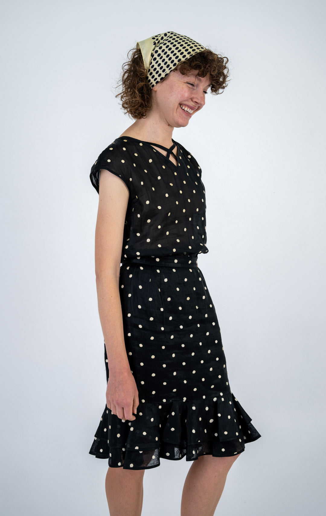 Valentino Polka Dot Silk Set