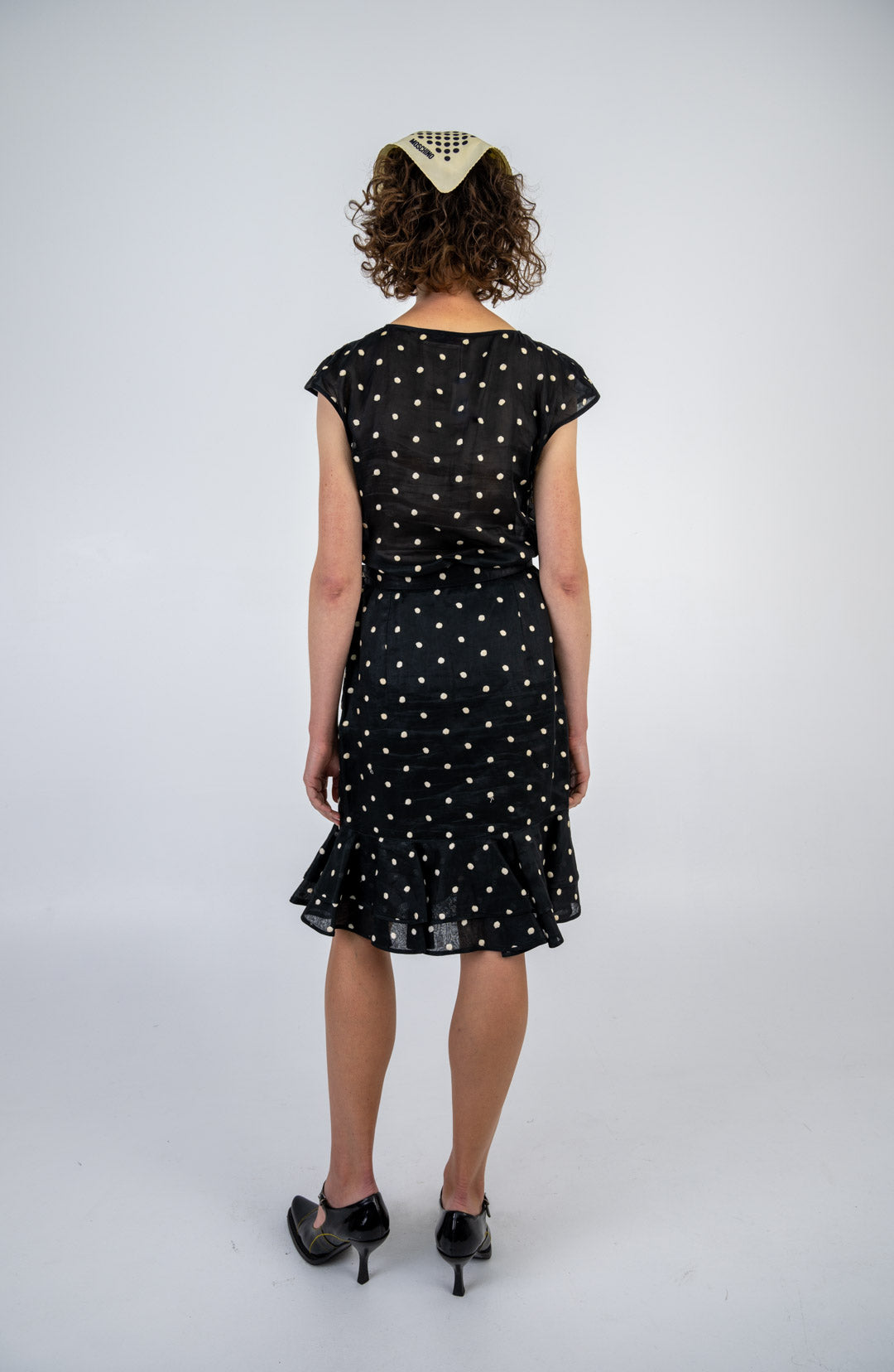 Valentino Polka Dot Silk Set