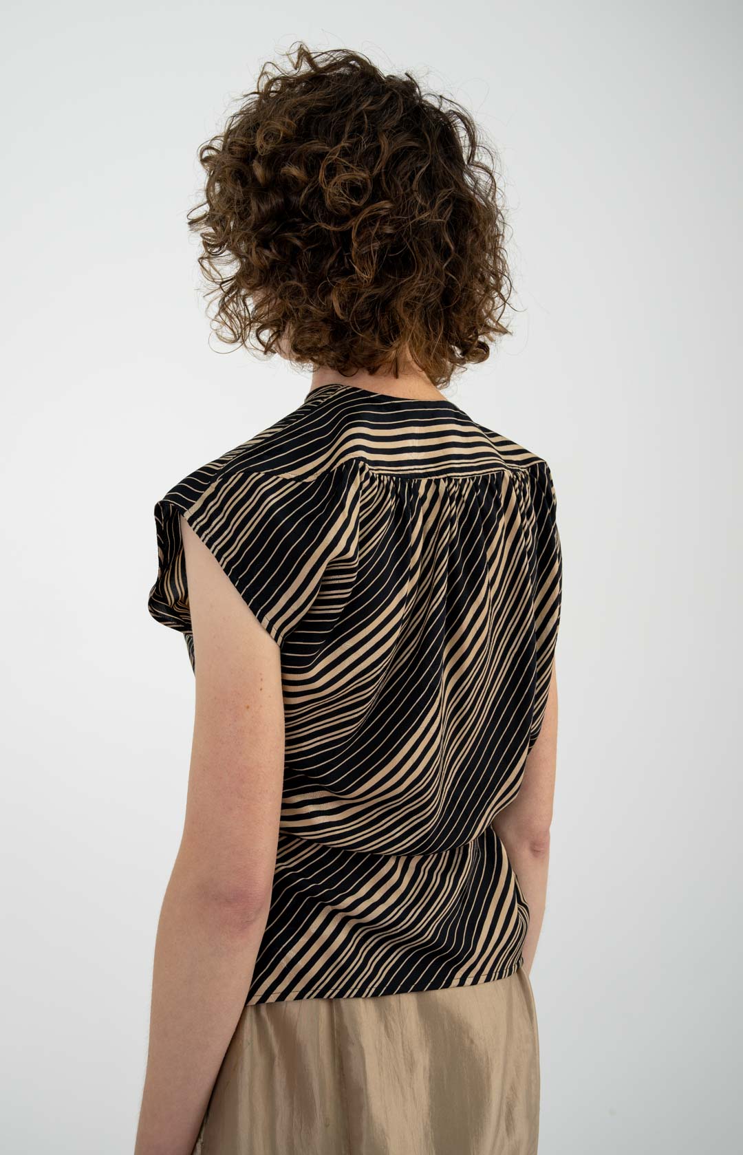 Emmanuel Ungaro Striped Wrap Blouse