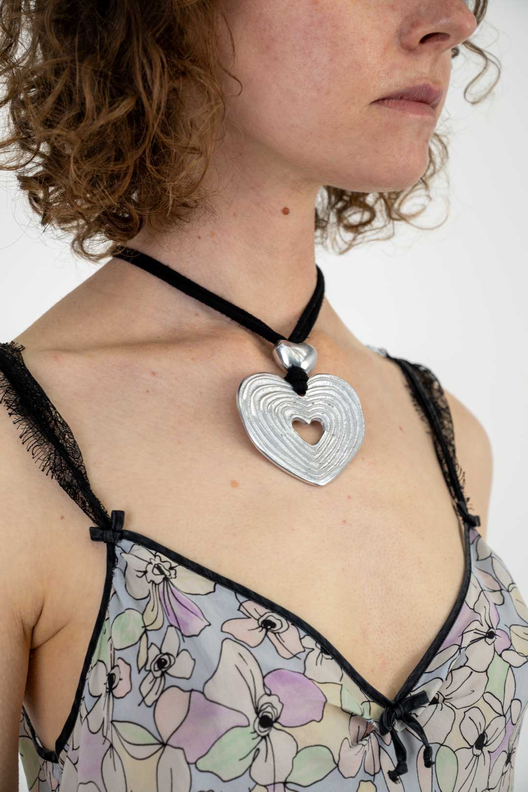 Silver Coeur Necklace
