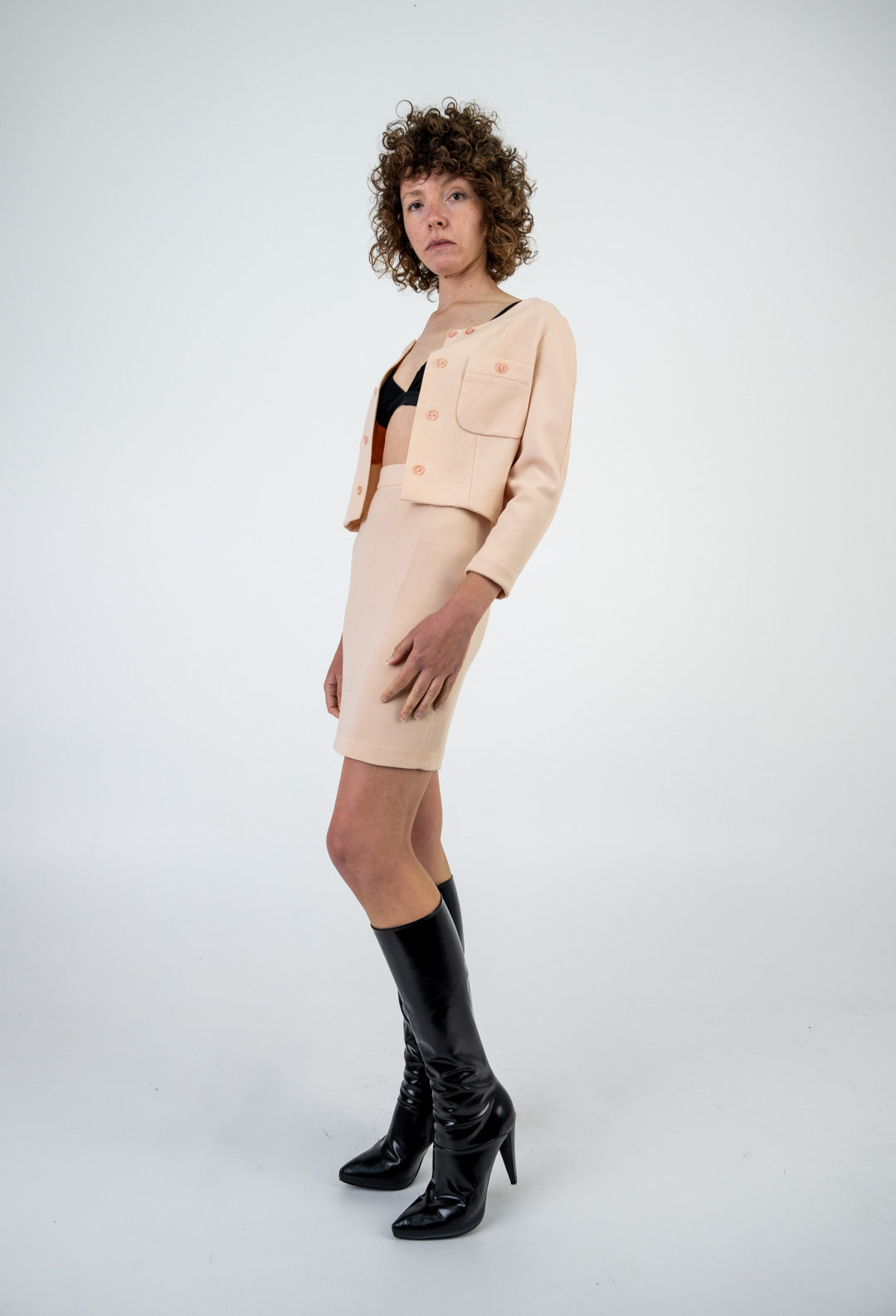 Blumarine Powder Pink Skirt Set