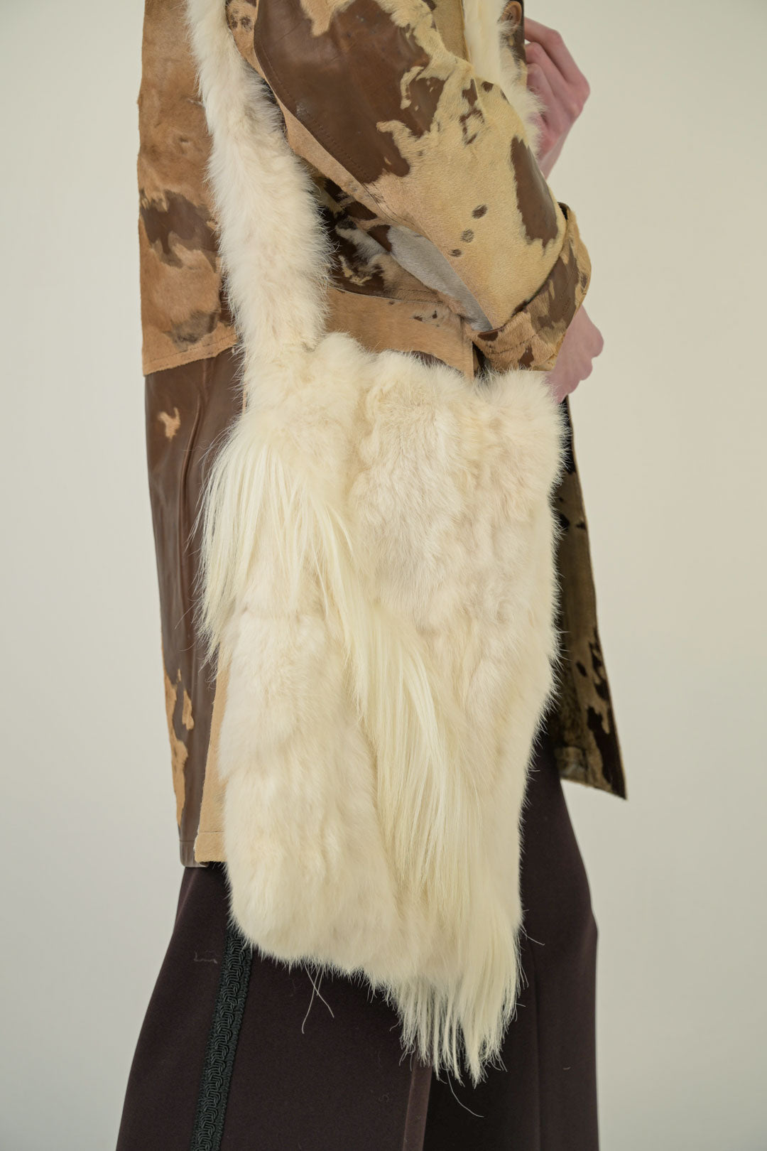 Snow Rabbit Fur Purse