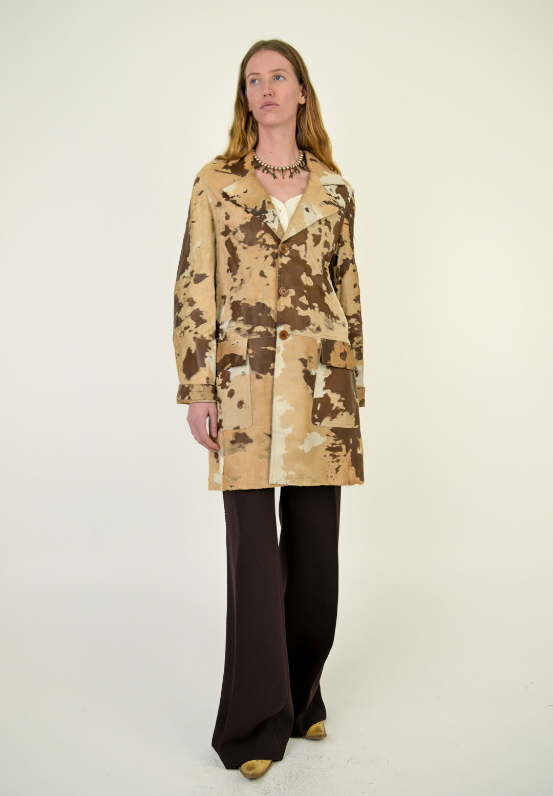 Cappuccino Cowhide Coat