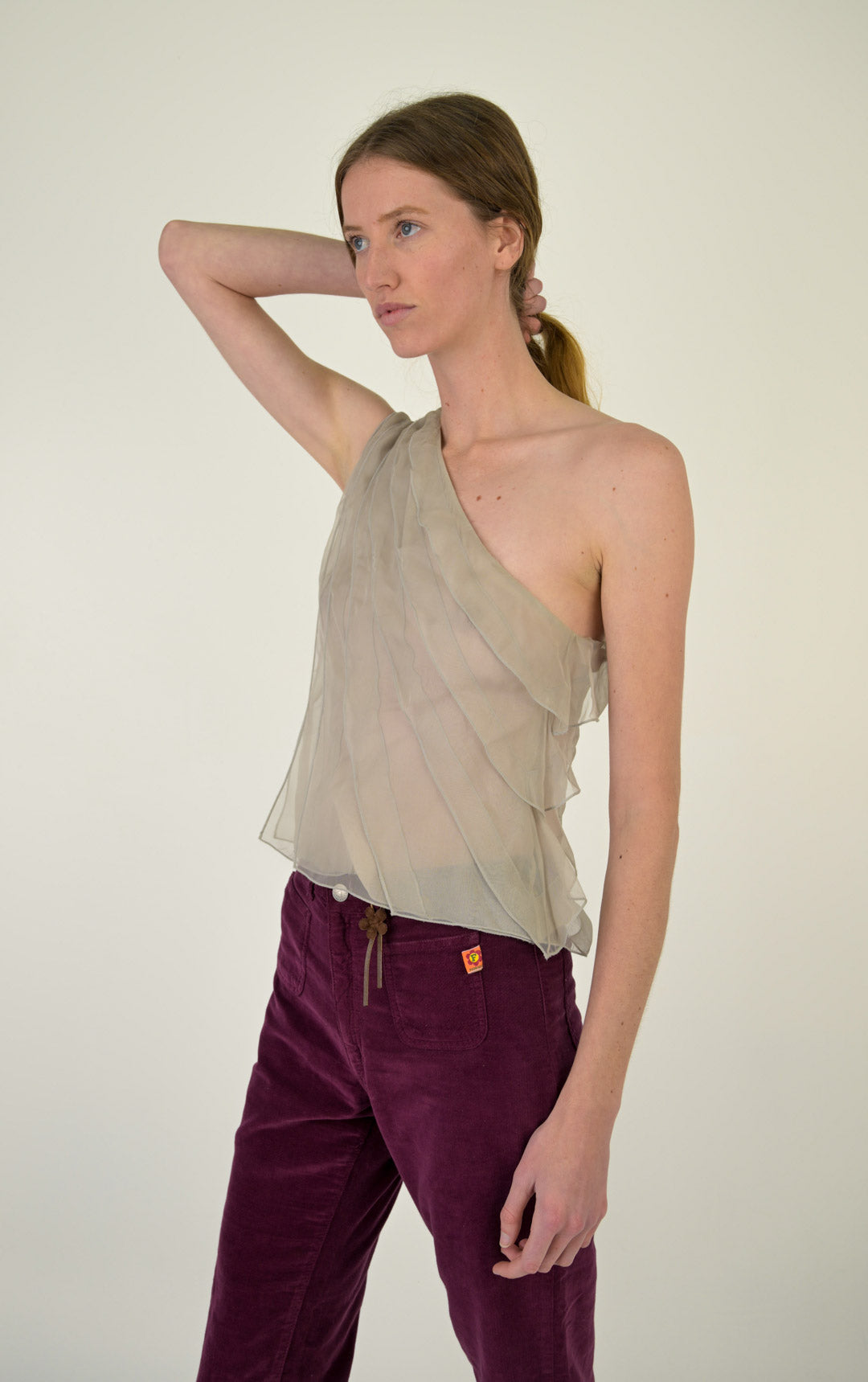 Emporio Armani Silk Waterfall Top