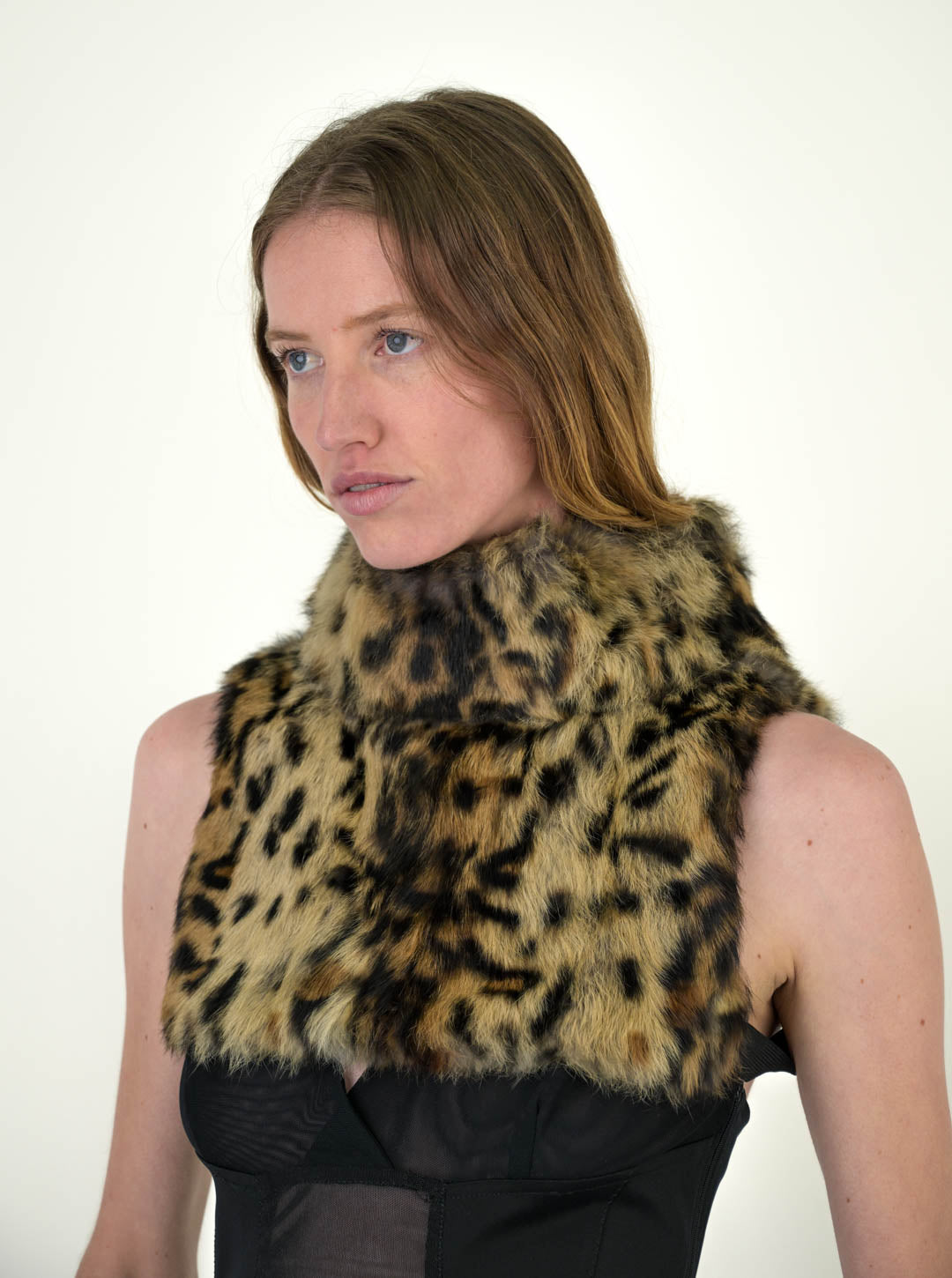 Fur Leopard Dickey Stole