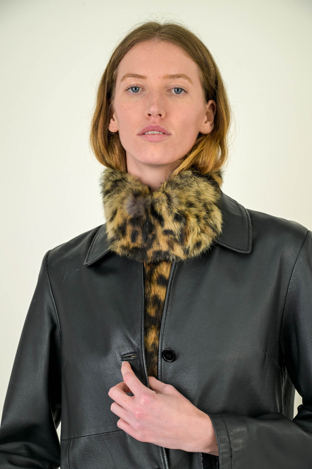 Fur Leopard Dickey Stole
