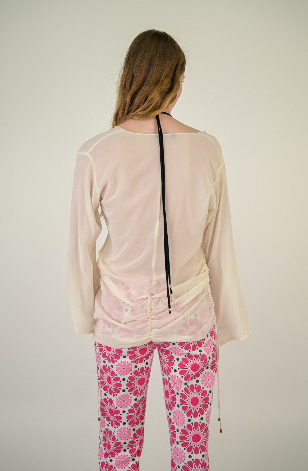 Flavio Castellani Silk Ruched Blouse