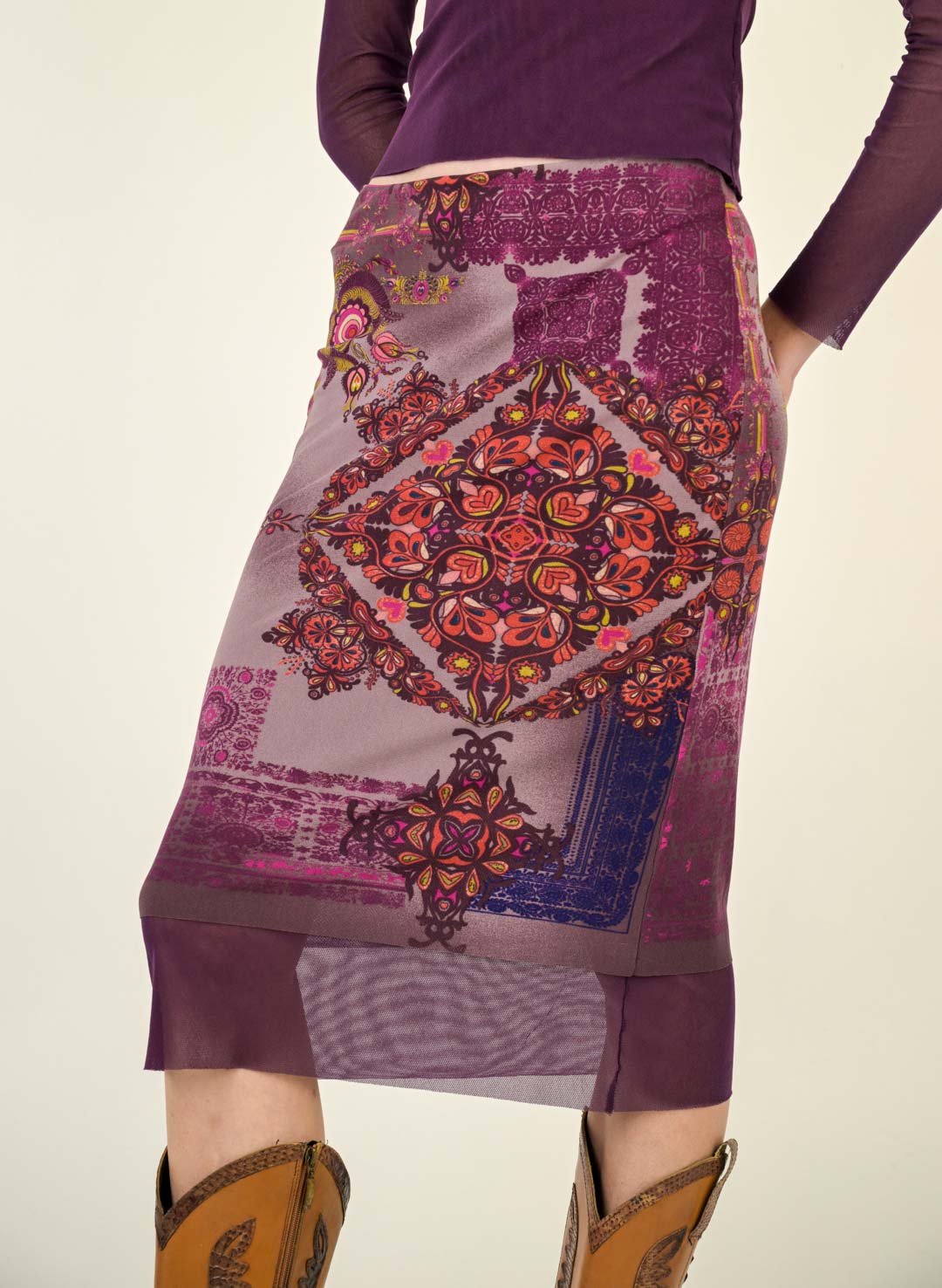 Plum Mesh Geometric Set