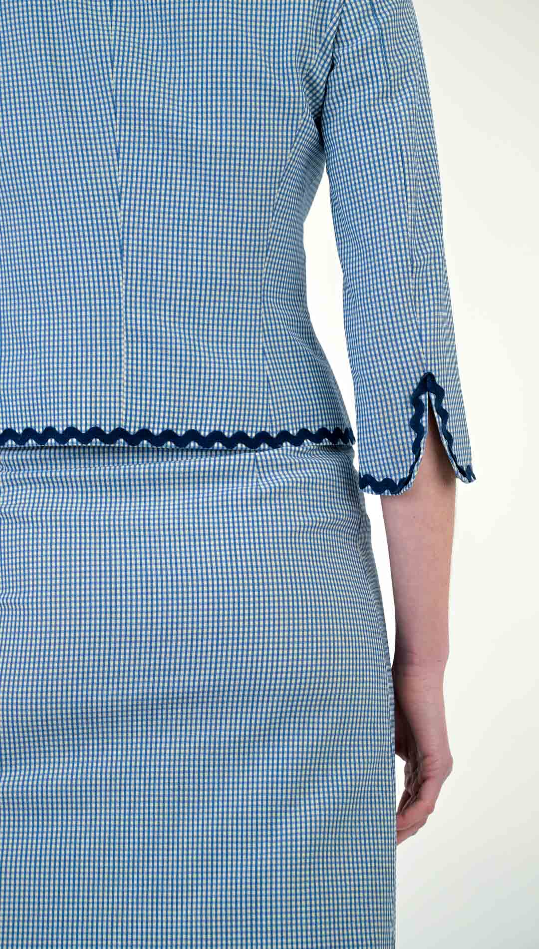 Moschino Wool Picnic Skirt Suit