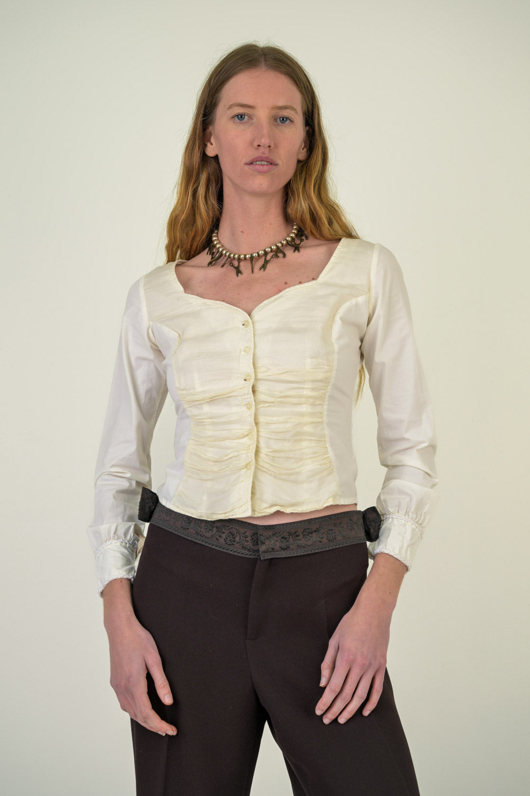 Ivory Sweetheart Blouse