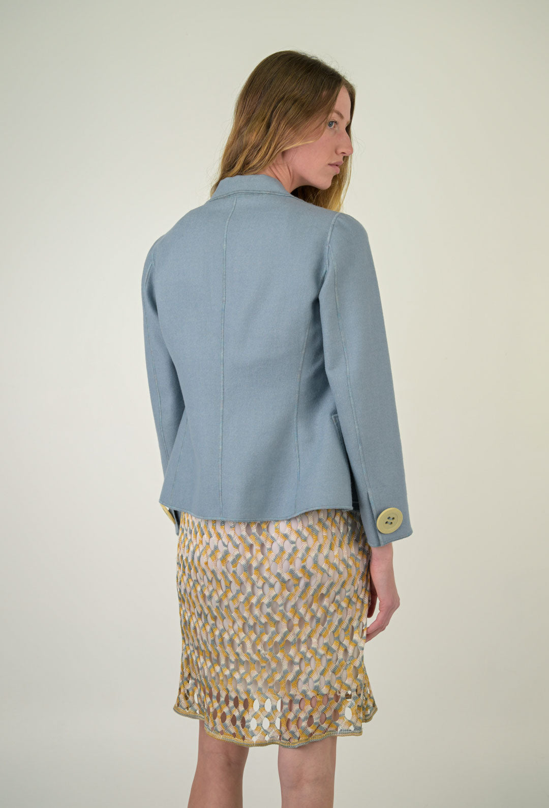 Moschino Jumbo Button Wool Blazer