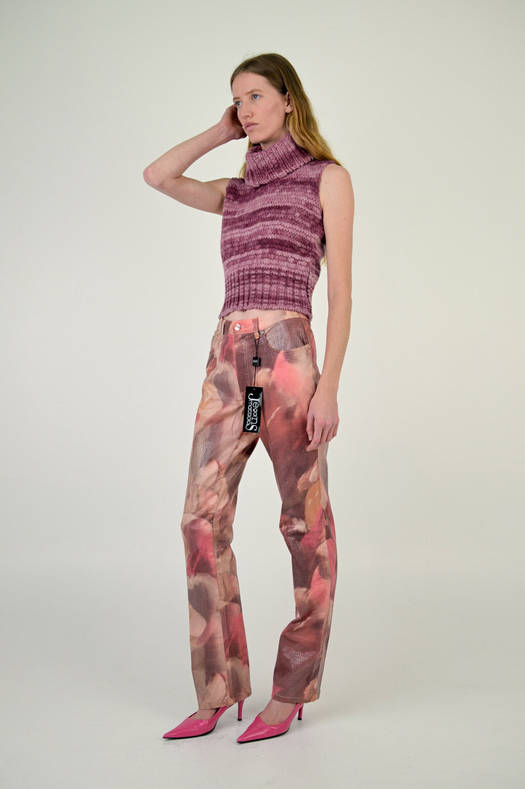 Mauve Wool Sleeveless Knit