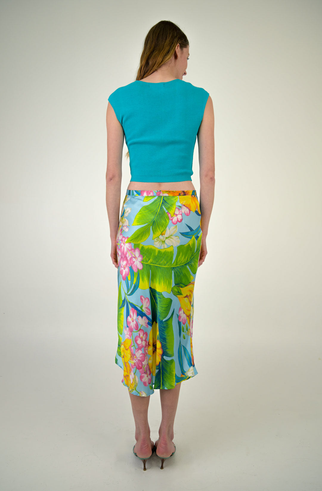 Gai Mattiolo Silk Island Skirt
