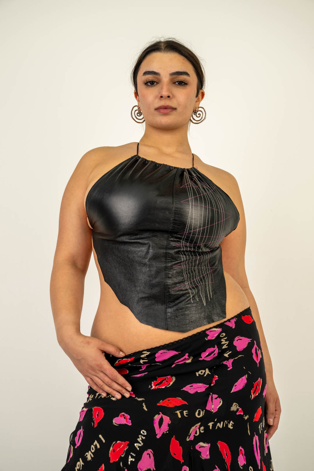 Hide Stitch Halter Top