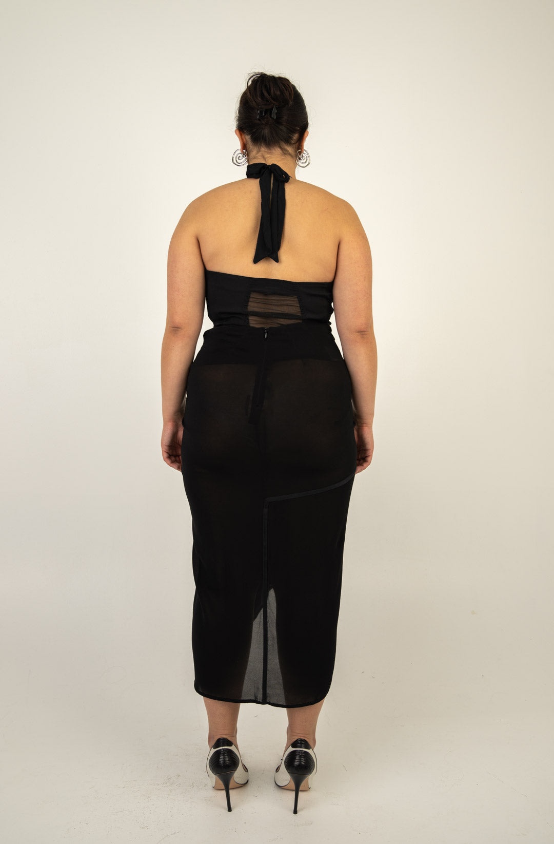 Gathered Silk Skirt