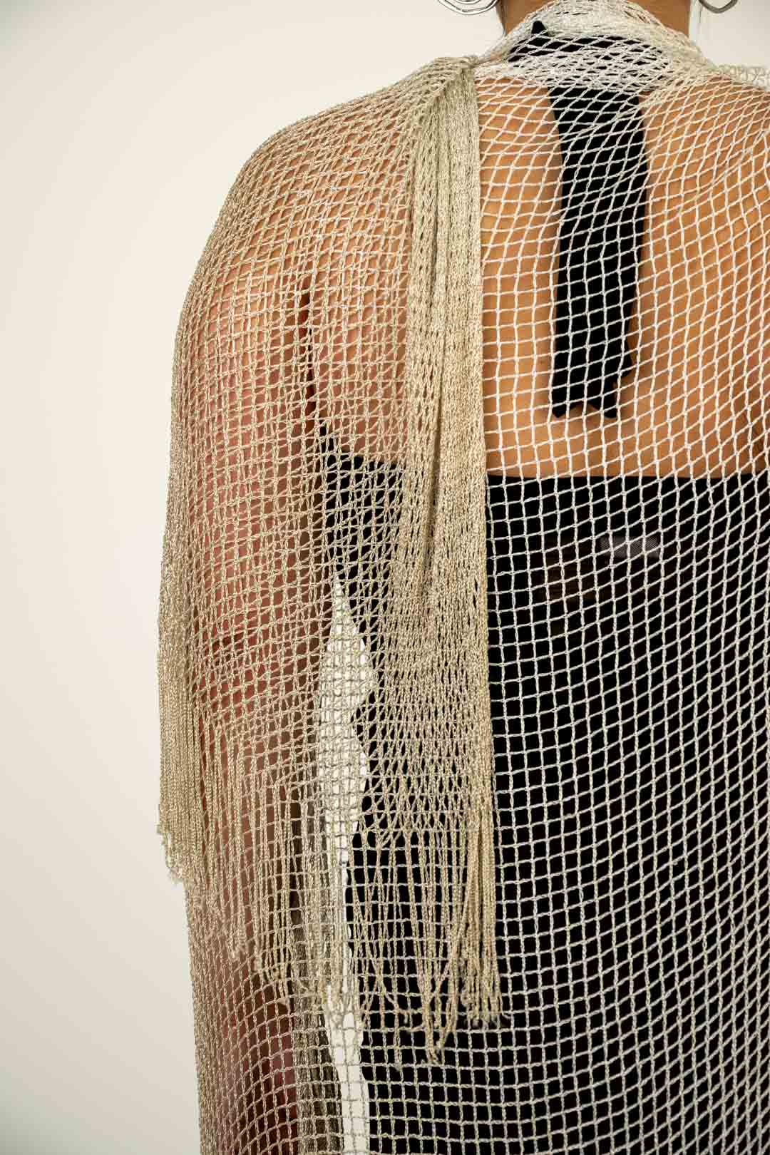 Furla Pearl Fishnet Shawl
