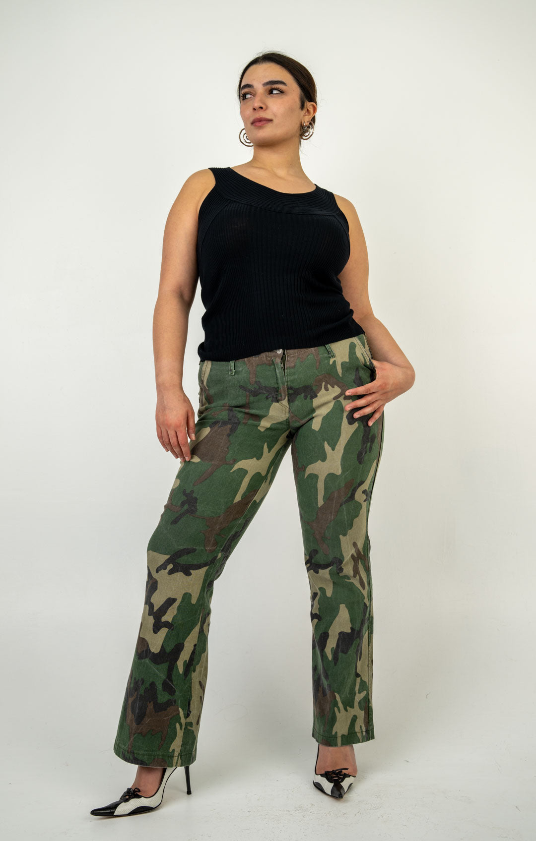 Levi's Camouflage Flare Pants