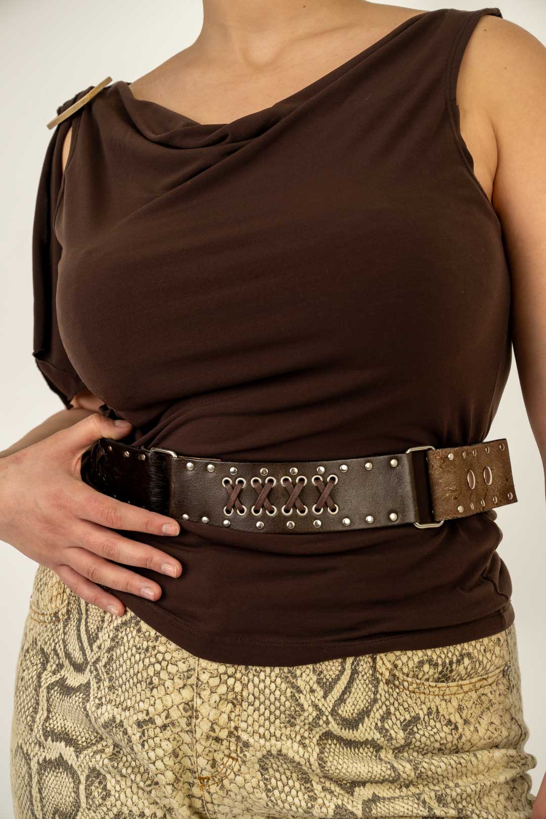 Umber Cowhide Belt